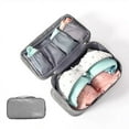 thumbnail image 7 of Portable Underwear Bra Storage Bag Travel Waterproof Organizers Multi-Layer Toiletry Packing Cube Sundries Cosmetic Storage Bag (gray), 7 of 7