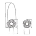 thumbnail image 2 of 3-in-1 Lazy Lanyard Fan, Mini Handheld Neck Hanging Desktop Fan, 90° Adjustable Portable Personal Cooler for Home Office Travel, Green, 2 of 6