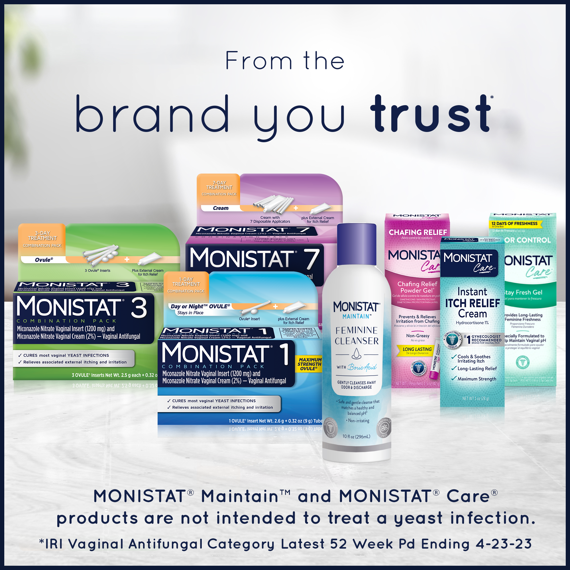 Monistat 3 Day Yeast Infection Treatment, 3 Miconazole Pre-Filled Cream Tubes & External Itch Cream - image 9 of 17