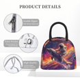 thumbnail image 4 of Fotbe Astronaut Dolphin Pattern Lunch Bag, Insulated Lunch Box, Small Leakproof Cooler Food Lunch Containers Reusable High Capacity Lunch Tote Bags for Work, Travel, Outdoor, 4 of 6