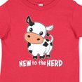 thumbnail image 4 of Inktastic New to the Herd Cute Cow Boys or Girls Toddler T-Shirt, 4 of 5