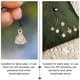 thumbnail image 2 of BRIGHTFUFU 90pcs Cubic Zircon Alloy Charm Pulsera Pendientes Pendientes Haciendo Suministro, 2 of 7