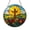 Acrylic 3.5 Inch, variant on Vibrant Cross Stained Glass Suncatcher Round Window Hanging Floral Pathway Panel for Home Decor Spiritual Gift