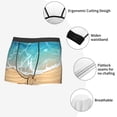thumbnail image 3 of Kdxio Men's Boxer Briefs with Tropical Beach With Starfish Print - Comfortable and Breathable Underwear for Everyday Wear, 3 of 5