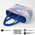 thumbnail image 5 of Pzuqiu Cloud Star Print Large Capacity Quilted Tote Bag for Women Lightweight Soft Puffer Tote Work Travel Shoulder Bag Versatile Everyday Carry for Daily Casual Use, 5 of 7