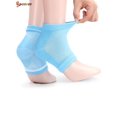 thumbnail image 4 of Spencer 2 Pairs Moisturizing Heel Socks Gel Lined Toeless Spa Socks to Heal and Treat Dry, Cracked Heels (Blue), 4 of 7
