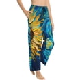 thumbnail image 2 of Daiia Starry Sunflower Dreamscape Women's Sleep Pant with Pockets and Drawstring,Pajama Pants-X-Large, 2 of 9