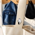 thumbnail image 6 of Mini White Ghost Shaped Halloween Decorative Badge Brooch, Lightweight Cute Spooky Accessory, Lovely Pin Ornament for Clothing Backpack Bag Holiday Party Outfit Matching, 6 of 8