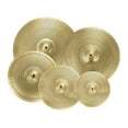 thumbnail image 3 of Milaget 5Pcs Low Volume Cymbals Set Sturdy Quiet Cymbals Practice for Rehearsal Room Yellow, 3 of 9
