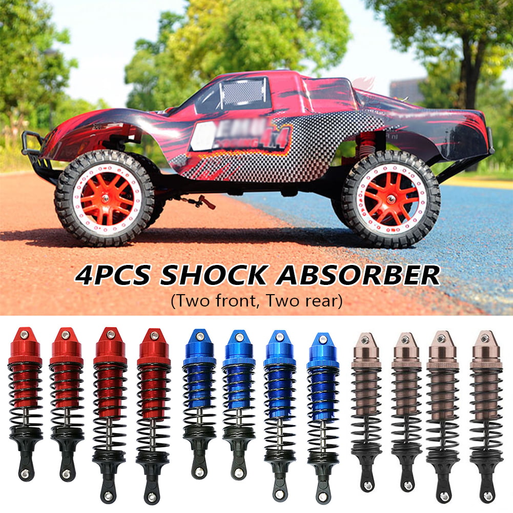 Details about   4PCS RC Car Front Rear Shock Absorber For 1/10 Traxxas Slash 4x4 Upgrade Parts
