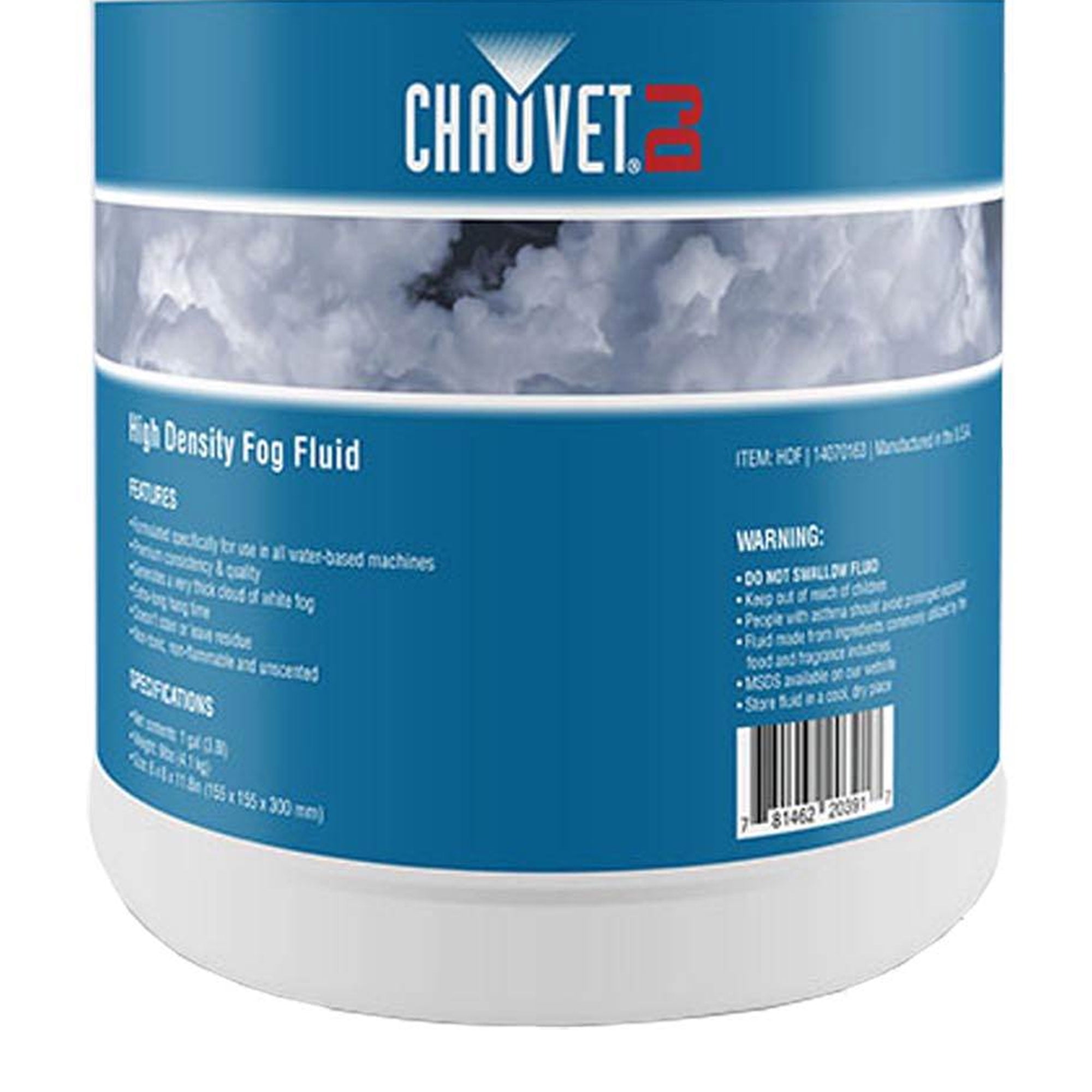 Chauvet DJ High-Density Fog Machine Fluid (1-Gallon)