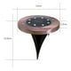 thumbnail image 2 of Luces solares para el suelo, paquete de 4, impermeables, en el suelo, para exteriores, paisajes, caminos, iluminación, sensores, luces de disco para jardín, patio, pasarela, césped, entrada, patio,, 2 of 5