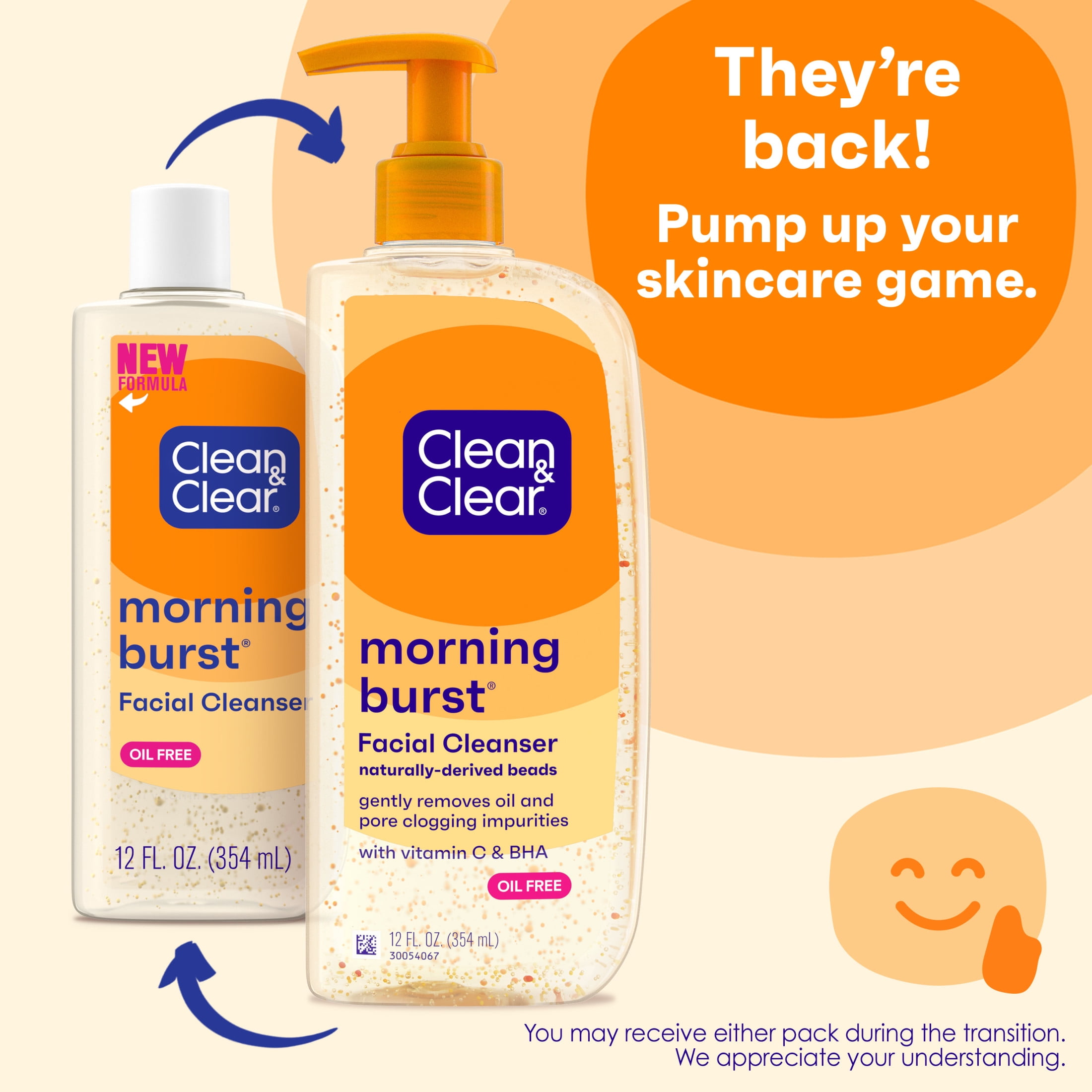 Clean & Clear Morning Burst Oil-Free Face Wash, 12 fl. oz