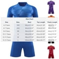 thumbnail image 2 of Edvintorg Boys Summer Outfits Size 4-15 Quick Dry Crewneck Athletics Casual Shirts and Shorts Soccer Jersey Summer 2 Piece Sets for Boys, 2 of 4