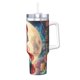 thumbnail image 1 of Taza de hielo Ariel de 40 oz con asa, taza aislada duradera que mantiene las bebidas calientes o frías, para deportes al aire libre, fitness, gran capacidad, talla única., 1 of 8