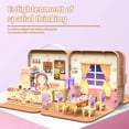 thumbnail image 2 of Kids 3D Puzzle Book and Toy Set DIY Coffee Shop Pop-up Book Puzzle Cognition Educational, 2 of 8