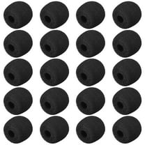 20 PCS Foam Mic Cover Headset Microphone Windscreen Shield Protection 26mm Length for Headset Lapel Lavalier