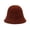 72#Light Brown, variant on Women Warm Vintage Bucket Hats Fashion Solid Color Fisherman Hat Slouchy Outdoor Fall Winter Light Brown One Size