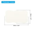 thumbnail image 2 of Uxcell 2" x 3.5" Blank Paper Business Cards Small Index Flash Cards Words Message Note Card Lace, White 200 Pack, 2 of 6