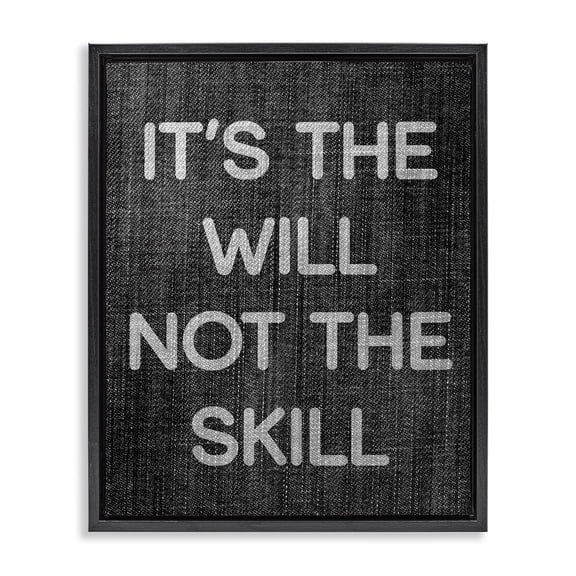 Stupell Industries Industrial Black Floating Frame Canvas Art, 17 x 21, by Lil' Rue