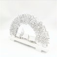 thumbnail image 2 of Arco de Copo de Nieve y Escena de Pueblo Mesa Decoración Navideña, Madera, Blanco, 32 cm Adepaton HFP-0411, 2 of 6
