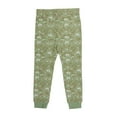 thumbnail image 3 of Milkberry Soft Bamboo Pajamas Toddler Pajama Set for Girls w/ Matching Socks in Green Magical Animal Pattern - Size 3T, 3 of 7