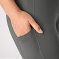 thumbnail image 4 of Hanes Cool DRI Women’s Legging, 3-Pack, Moisture-Wicking Performance Black/Charcoal/Navy XS, 4 of 6