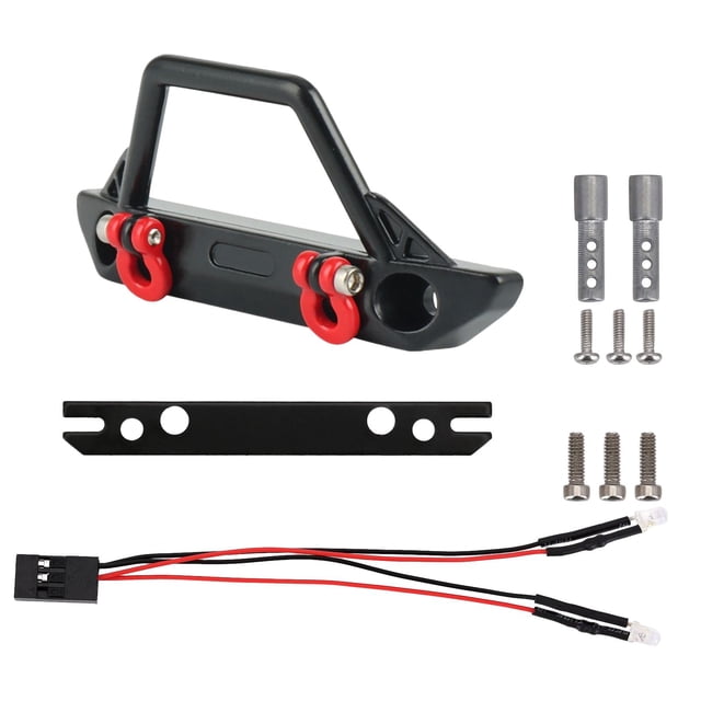 Accesorios delanteros 1:24 modificados con luces LED DIY para coche RC Crawler Axial SCX24 Departamento