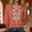 A2 Orange, variant on Linen Shirts for Women 3/4 Length Sleeve Womens Tops 3/4 Length Sleeve Shirts Lightweight Pullover Shirt Peasant Tops Fashion Clothes Elbow Sleeve Solid Color Pullover Shirts M