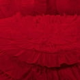 thumbnail image 3 of D.N.G. BEDDINGS 5 Piece 100% Egyptian Cotton Circle Ruffle Comforter Set, 550 GSM Filled Microfiber - Twin/TwinXL Size, Red Color - 800 Thread Count, 3 of 5