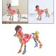 thumbnail image 5 of de perro Emulational Graffiti de perro Poodle escultura pintado perro juguete para niños ornamento, 5 of 8