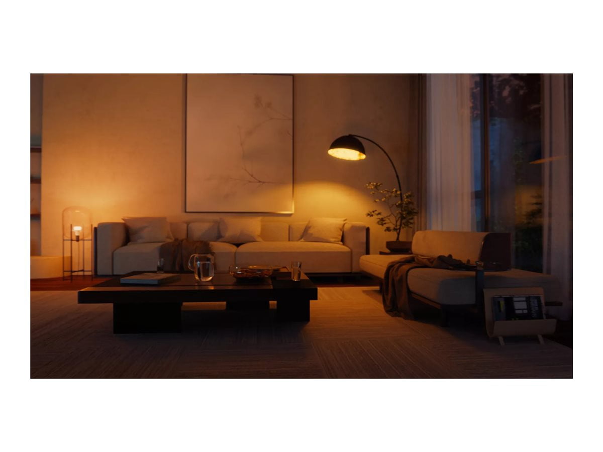 Philips Hue WCA 1100 Lumen A19 E26 4 Bulbs Kit with Bridge