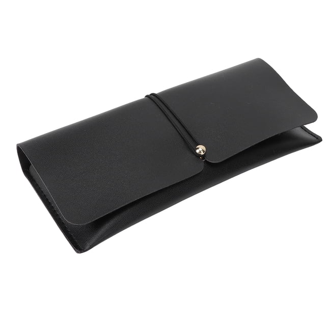Estuche para gafas de piel sintética, sencillo y moderno, portátil, para oficinistas y estudiantes.