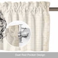 thumbnail image 6 of SWEET HONEY BEES Valance Curtain Bees Farmhouse Retro Texture Window Valances Rod Pocket Short Curtains Window Treatments for Kitchen Bedroom Bathroom Laundry 42" x 12", 6 of 9