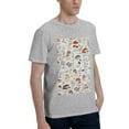 thumbnail image 2 of Bingfone Mushrooms And Butterflies Men'S Loose Fit Short-Sleeve Pocket T-Shirt, 2 of 7