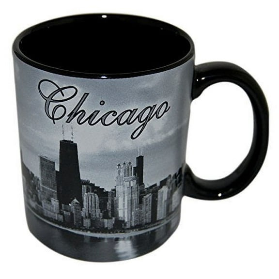 City of Chicago at Night, Skyline Coffee Mug- Made by CityDreamShop.com