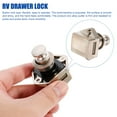 thumbnail image 2 of CIMAXIC 1 Set RV Button Lock Keyless RV Cupboard Drawer Cabinet Push Lock Latch Knob,1.97"X1.97"X1.57", 2 of 5
