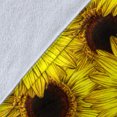 thumbnail image 5 of Sunflower Pattern Print Design SF011 Fleece Blanket, 5 of 5