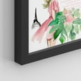 thumbnail image 5 of PixonSign Framed Wall Art France Paris Eiffel Tower Telephone High Heel Posters, Set of 4 Girl's Bedroom Preppy Room Decor Pink Digital Art, Minimalism Canvas Prints for Home Decor - 11"x14" Black, 5 of 5