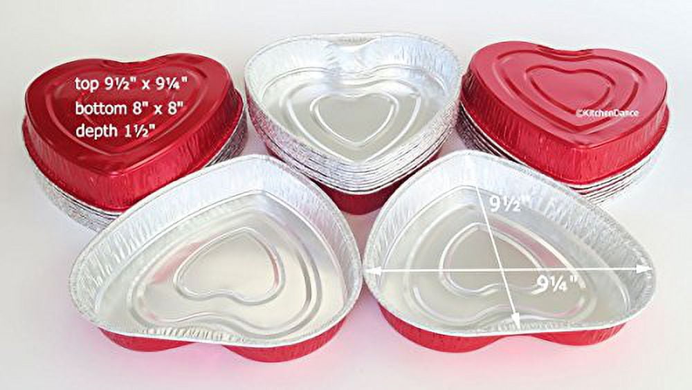 Disposable Heart Shaped Cake Pan  Heart Shaped Cake Pans Aluminum - 50pcs  - Aliexpress