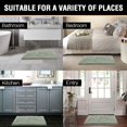 thumbnail image 2 of 1pc Ultra Soft Microfiber Chenille Bath Rug - Washable, Dry Fast, Water Absorbent - Perfect for Bathroom and Bedroom Area Rugs, 2 of 4