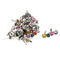 thumbnail image 4 of AMLESO 50 Pcs Assorted Color Metal Rhinestone Head Brads Paper Fasteners 7mm DIY Crafts, 4 of 7