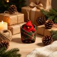 thumbnail image 4 of Warm Package of Small Ornaments and Pendants with Plaid Blanket Design, Soft Cotton Plaid Fabric Hanging Decorations for Christmas Tree, Cozy Holiday Ornament and Gift for Home Decor Enthusiasts, 4 of 6