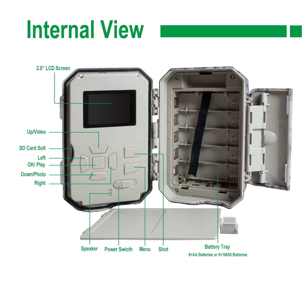 BG662-D Boly 56MP DUAL FLASH 4K Trail Camera Color or Black & White photos & video at Day and Night