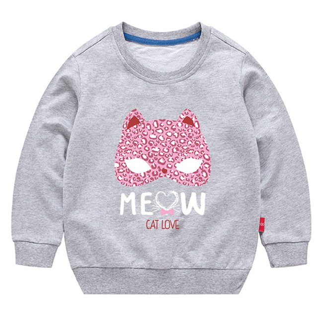 HNMKIU Chandails en Molleton de Printemps pour Filles Unisexes Enfants Imprimé Chandail T-Shirt Bébé Col Rond Manches Longues Hauts Blouse