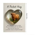 thumbnail image 2 of Highland Cow Pocket Hug,3D Pocket Hugs Heart Card,Chrsitmas Pocket Hug Gift Card,Highland Cow Resin Heartfelt Emotional Support with Card,Token Inspirational Gift,Sympathy with Healing Symbolism, 2 of 4