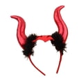 thumbnail image 1 of Diadema de cuerno Divertido Hugo para cosplay Fiesta de Disfraces Adultos Navidad rojo, 1 of 8