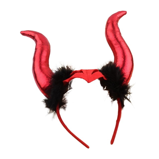 Diadema de cuerno Divertido Hugo para cosplay Fiesta de Disfraces Adultos Navidad rojo