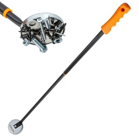 NEIKO 53428A Telescoping Magnetic Pickup Tool, Heavy Duty 50 Pound, 36.5-Inch-Long Magnet Stick, Large Magnet with Handle, Extendable Nail Sweeper, Magnetic Wand