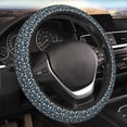 thumbnail image 4 of Uemuo Daisy Floral B Printed Car Elastic Steering Wheel Cover - Universal Car Accessory for Diverse Cars Anti-Slip, and Comfortable- 15", 4 of 8